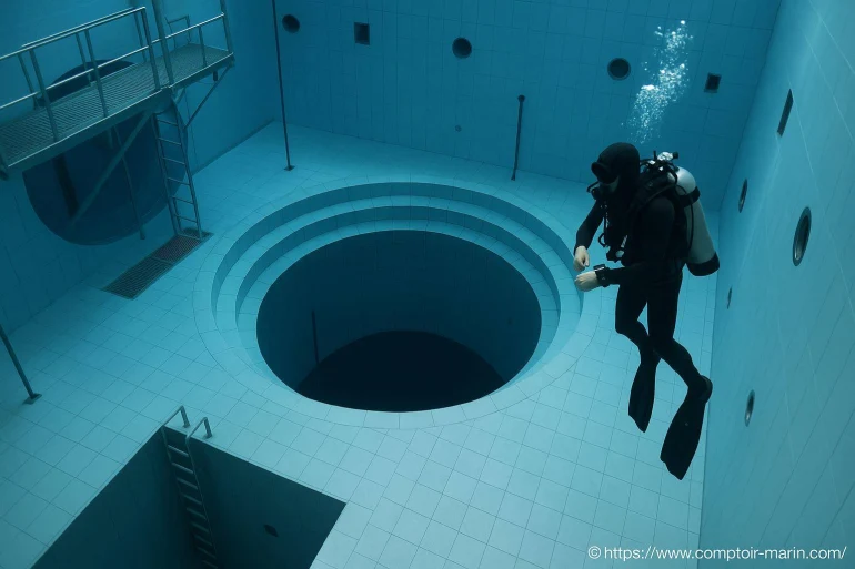 Piscines de plongée profonde : découvrir les bassins techniques et sensations uniques