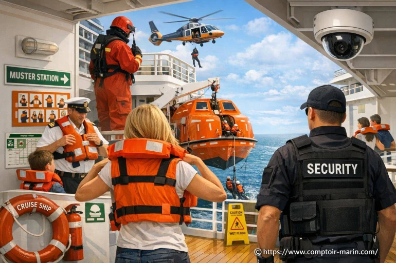 La sécurité à bord des bateaux de croisière : quelles mesures pour voyager serein ?
