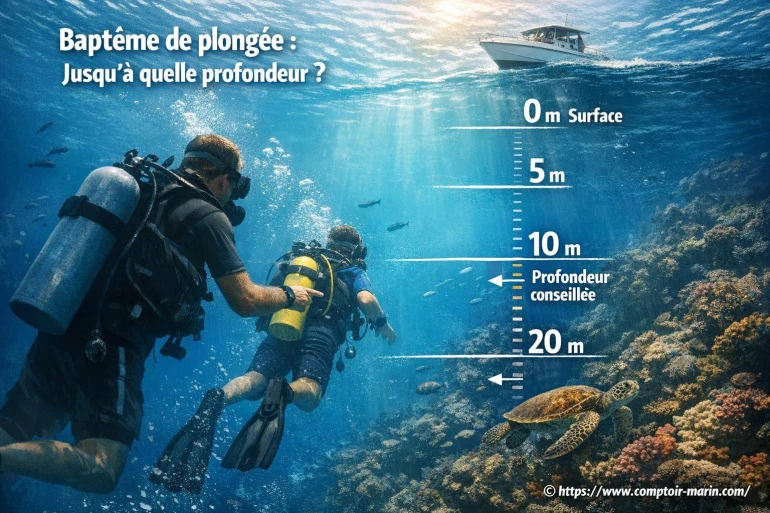 Baptême de plongée : jusqu'à quelle profondeur peut-on aller ?