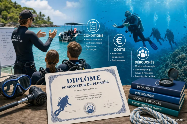 Diplôme de moniteur de plongée : quelles conditions, quels coûts et quels débouchés