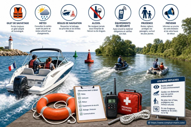 Les règles de sécurité essentielles en mer et sur les rivières pour plaisanciers