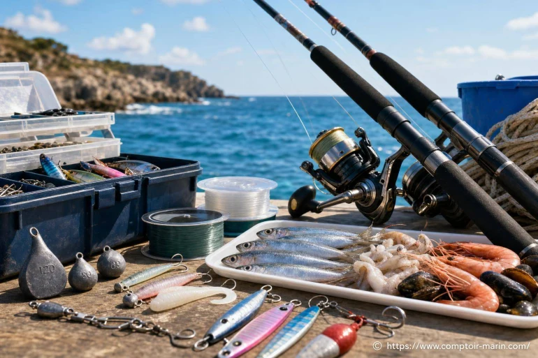 Avec quoi pêcher en mer : matériel et appâts indispensables