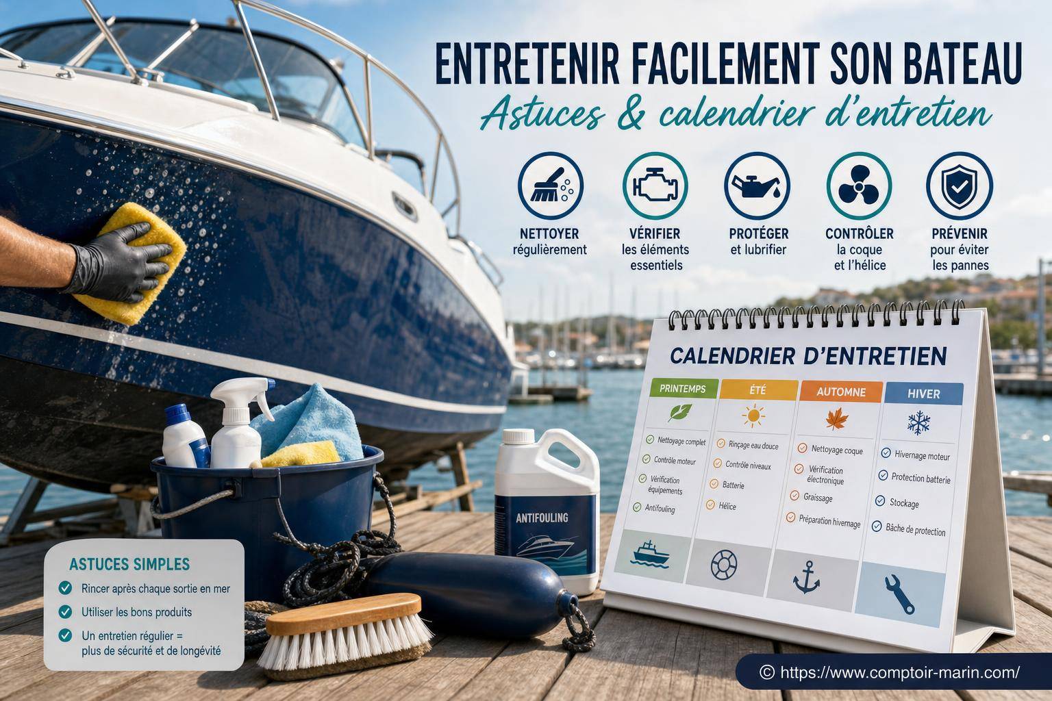 Entretenir facilement son bateau : astuces pratiques et calendrier d’entretien